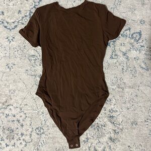 Brown skims bodysuit